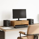 VidaXL Suport monitor cu sertare, stejar artizanal, 50x27x15 cm, lemn