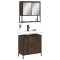 vidaXL Set mobilier de baie, 2 piese, stejar maro, lemn prelucrat 3214664