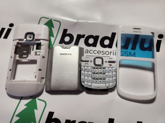 Carcasa pentru Nokia C3-00 alba - Noua, Completa si de Inalta Calitate