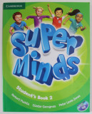 SUPER MINDS , STUDENT &#039; S BOOK 2 by HERBERT PUCHTA ...PETER LEWIS - JONES , 2012, CD INCLUS *