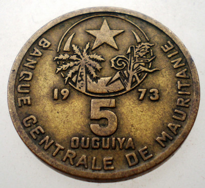 7.600 MAURITANIA 5 OUGUIYA 1973 foto
