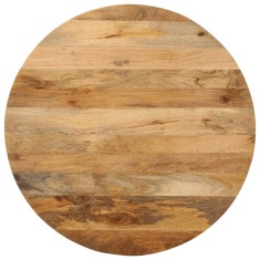 vidaXL Blat de masa rotund, ? 70x2,5 cm, lemn masiv de mango brut foto