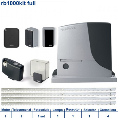 Automatizare porti culisante Nice Robus1000Kit Full foto