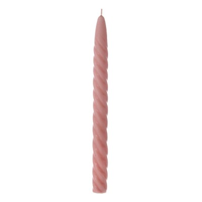 Set 6 lumanari Old Pink Twisted 25 cm foto
