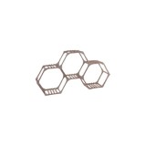 Etajera pentru flori Belavi, 100 x 20 x 54 cm, lemn, natur