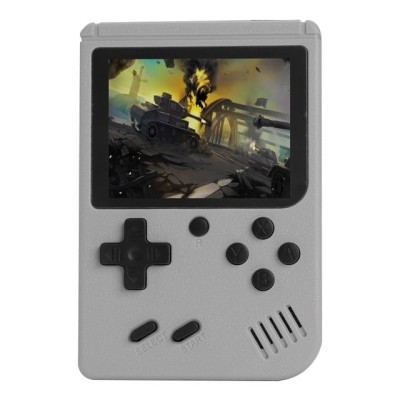Consola de joc portabila, 500 de jocuri, retro, Gri foto
