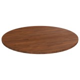 Cumpara ieftin Blat de masa rotund maro inchis &Oslash;90x1,5 cm lemn stejar tratat