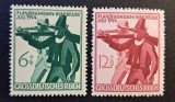 Germania (Grossdeutsches Reich 1944) Seria Completă "7. Landesschiessen Innsbruck Juli 1944" (6+4Pf Verde &amp; 12+8Pf Roșu, MINT / Neștampilate) CLK1