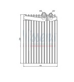 Evaporator aer conditionat Mercedes Vito/Viano (W639) 2003-2014, 200x140x65mm, RapidAuto 5040P8-3