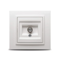 Zena Alb Priza Satelit F Conector ST