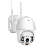 Camera Supraveghere IP PTZ Techstar&reg; P12, Dome, Wireless, 355&deg;, 1080p, LED+IR, Exterior, ONVIF, NVR, Senzor Miscare, Microfon