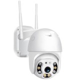 Camera Supraveghere IP PTZ Techstar? P12, Dome, Wireless, 355?, 1080p, LED+IR, Exterior, ONVIF, NVR, Senzor Miscare, Microfon