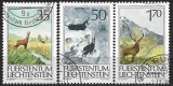 B1036 - Lichtenstein 1986 - Fauna 3v. stampilat ,serie completa