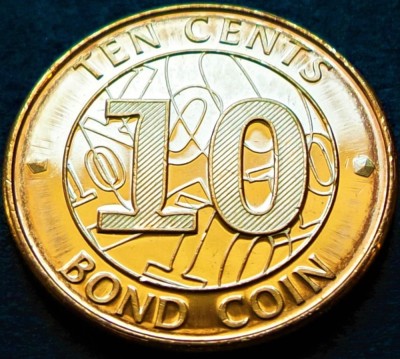 Moneda exotica 10 CENTI - ZIMBABWE, anul 2014 * cod 416 B foto
