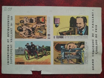 Viniete-Inventii si descoperiri-supliment Vaillant Nr.569 foto