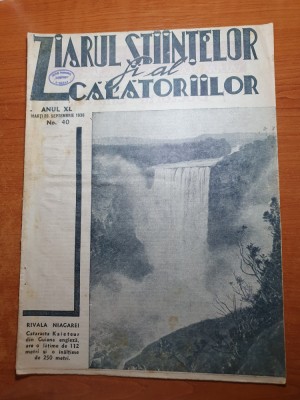 ziarul stiintelor si al calatoriilor 29 septembrie 1936-louis bleriot a murit foto