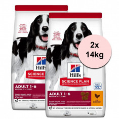 Hill&#039;s Science Plan Canine Adult Medium Chicken 2 x 14 kg