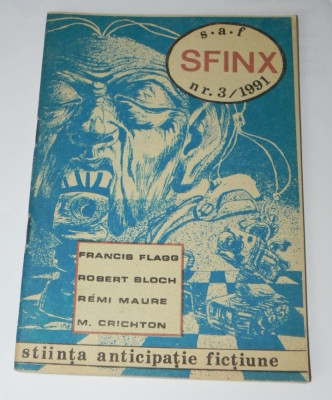 Revista Sfinx stiinta anticipatie fictiune sf nr 3. 1991 foto