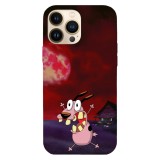 Husa compatibila cu Apple iPhone 11 model Courage the cowardly dog red moon, Silicon, TPU, Viceversa