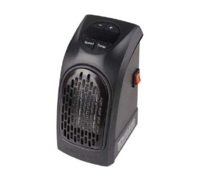 Mini Aeroterma Portabila Pentru Priza, HYT &reg;, Cu Afisaj Digital, Termostat Reglabil Si Doua Trepte De Viteza, Putere 400w, Negru