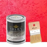 Vopsea Decorativă Perla Luxury Rosu Intens 2 L cu fulgi perlați&ndash;Pensulă inclusă-Toro Decor