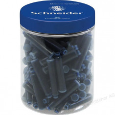 Patroane Schneider, 100buc/borcan Cu Capac Plastic - Cerneala Albastru Royal