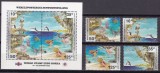 Antilele Olandeze 1994 fauna marina MI 812-815 + bl.41 MNH ww80, Nestampilat