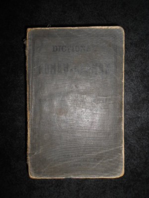 CONST. SAINEANU, M. W. SCHROFF - DICTIONAR ROMAN-GERMAN (1913) foto