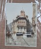 Pictura acuarela Corneliu Dragan Targoviste 30x22 cm, Istorice, Altul