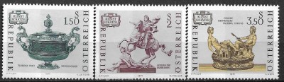 B2074 - Austria 1971 - Comori de arta 3v. neuzat,perfecta stare foto