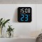 Ceas de masa, cu lumina led albastru, incarcare USB, alarme, calendar, temperatura, functie snooze, mod de noapte, dimensiuni 11 X 10 X 4 cm, negru/al