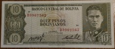 10 pesos bolivianos 1962, Bolivia foto