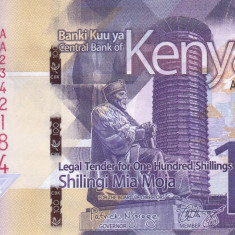 Bancnota Kenya 100 Shilingi 2019 - PNew UNC ( SERIE NOUA )