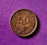 Mozambic 50 Centavos 1957 _ km # 91 _ moneda necirculata UNC _ provincie portugheza