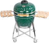 Gratar ceramic Kamado Egg 26 inch verde, cu suport si roti