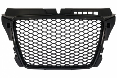 Grila Centrala Audi A3 8P Facelift (2007-2012) RS Design Negru Lucios Performance AutoTuning foto