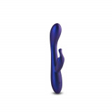 Vibrator Rabbit Royals - Empress, Albastru Metalic, 19 cm, NS Toys