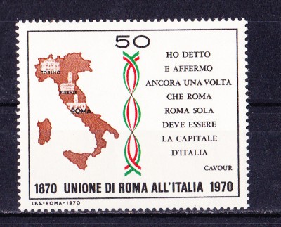 TSV$ - 1970 MICHEL 1315 ITALIA MNH/** LUX foto