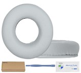 Set 2 bureti pentru casti Sony WH-CH520 / WH-CH510 / WH-CH500 On-Ear - Alb - Spuma cu memorie - Piele ecologica