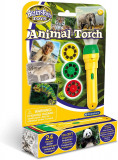 Proiector tip lanterna - Animale salbatice PlayLearn Toys, Brainstorm