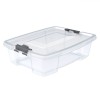 Cutie Depozitare, Capacitate 12L, Transparentă, Plastic, Cu Capace și M&acirc;nere, Oem