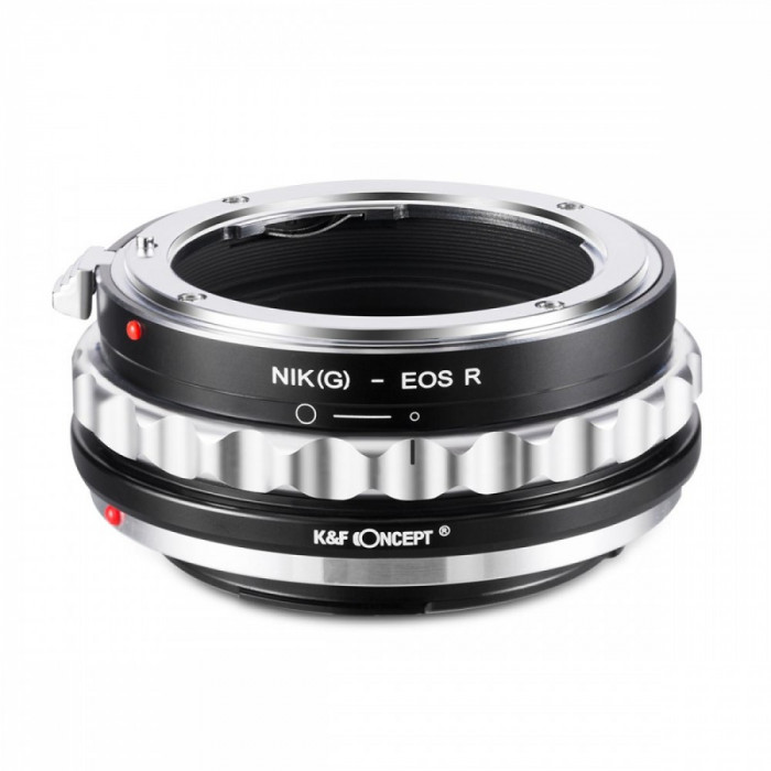 Adaptor montura K&amp;F Concept Nik(G)-EOS R de la Nikon G la Canon EOS R KF06.376