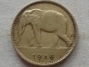 CONGO BELGIAN-1 FRANC 1946, Africa, Alama