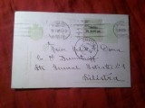 Carte Postala circulata 1916 Bucuresti - Silistra catre Maior Medic I.Dona cu Timbru fix 5 bani Ferdinand si T.Ajutor