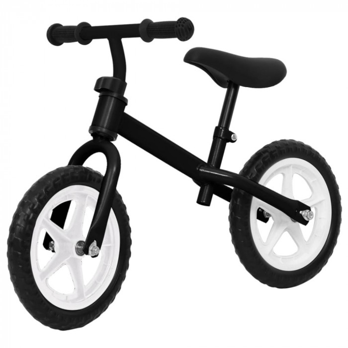 Bicicleta pentru echilibru 11 inci, cu roti, negru GartenMobel Dekor