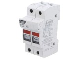 Suport siguranță LOVATO ELECTRIC 10x38mm 30A 600VAC pentru șină DIN 2 poli