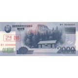2000 WONI COREA DE NORD SPECIMEN UNC