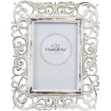 Cumpara ieftin Rama foto de masa lemn alb antichizat Marlene 18 cm x 23 cm