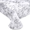 Față de masă PVC, Model Marble, Culoare Alb-Gri, Dimensiuni 180x140 cm, Oem