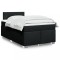 vidaXL Pat box spring cu saltea, negru, 120x200 cm, textil 3288150